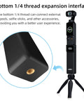 Power Grip Battery Pack For Osmo Pocket 4 And 3 With 5000mAh Battery, 22.5W Fast Charging, One Quarter Inch Mount on mini tripod