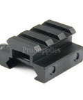 Rock Solid Half Inch Flat Top Riser Block Mount With 3 Slot Picatinny Rail, Aluminum Alloy, Side View