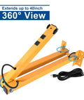 LED Loading Dock Light With 40 Inch Swing Arm Heavy Duty Workhorse Dock Lighting For Warehouses And Shops 120 To 270 Volt
