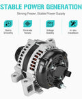 Camaro 3.6L 140 Amp Alternator Replacement For 2012 2013 2014 2015 Drop-In, 12V CW Rotation, IR Regulator, High Output 140A