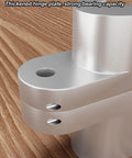Close-up of Hidden Door Hinge Set 2Pcs Invisible Cross Hinges for kitchen cabinet doors, showing zinc alloy material.