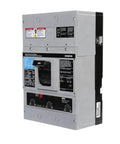 Built Tough 3 Pole Thermal Magnetic Circuit Breaker 600Amp 600Volt 25K AIC industrial breaker with labels and settings.
