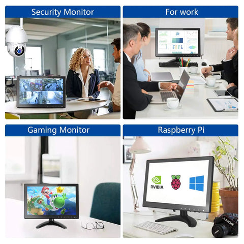 Sweet 10.1 Inch Rimless IPS Monitor With 1280x800 Display And Built In Speaker, Flexible Ports HDMI VGA AV BNC USB in various uses