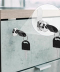 5/8 Inch Alloy Cam Locks With Keys Keyed Alike For Mailbox, Toolbox, Pickup Truck And RV Compartments Two Pack Kit installed.