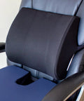 Premium Lumbar Support Pillow For Chair With Ergonomic Contoured Foam Insert Designed To Ease Lower Back Pain And Improve Posture on office chair.