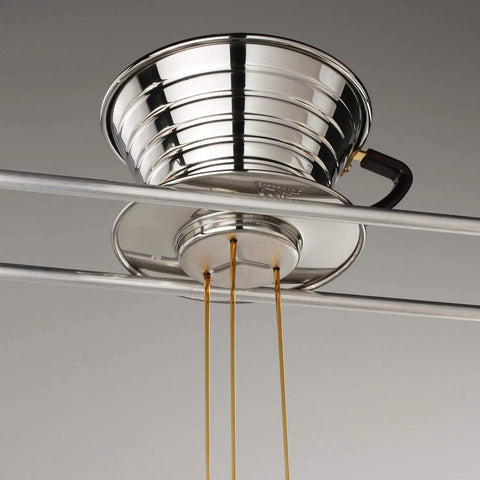 Wave Design Pour Over Dripper 185 for cafe-quality, balanced extraction brewing over rails, polished stainless steel