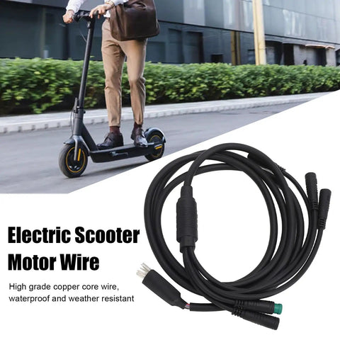 Heavy Duty 12 AWG Copper Core Electric Scooter Wire Harness Kit For Motorcycles, ATVs, And E Bikes, Durable 12 Gauge Motor Harness For Reliable Power Wiring On DIY Projects