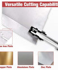 10 Inch Sheet Metal Nibbler Shears With Ergonomic Handle and Locking Design cutting 0.8 mm iron, copper, aluminum, and zinc plates