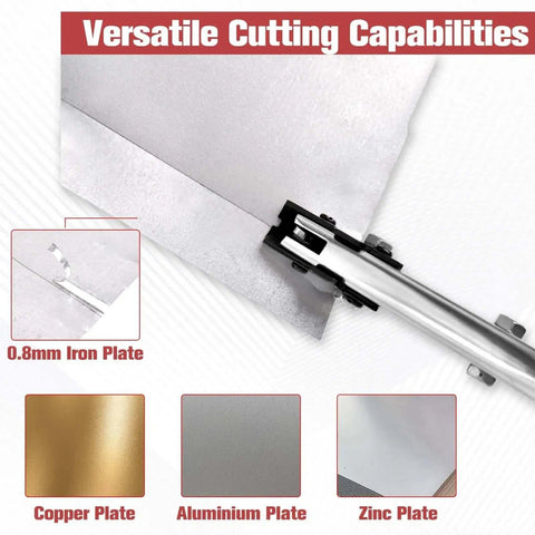 10 Inch Sheet Metal Nibbler Shears With Ergonomic Handle and Locking Design cutting 0.8 mm iron, copper, aluminum, and zinc plates