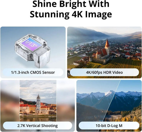 Dope Fly More Combo With Dual Screen Remote, 4K UHD Drone Camera for Adults showcasing CMOS sensor and HDR video features