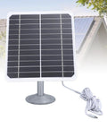 20W Monocrystalline Solar Panel For Fast Charging Cameras And Other Devices With An Adjustable Bracket, cable attached