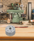 High Output Dc Motor Running 1.5 To 6V Kicking Out A Clean 9000 Rpm Inside A Sleek 24Mm Round Metal Casing Backed By A Beefy 2Mm Precision Shaft on wooden table in workshop.