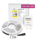 Ultra Bright Cool White LED Strip Lights 32.8ft 24V UL Listed 1200 LEDs with user guide and connectors