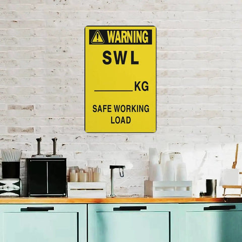 Heavy Duty Lifting Safety Sign 8 By 12 Inches Aluminum Sunproof Rust Free For Warehouse Crane Zone And Factory Yard Wall Marker
