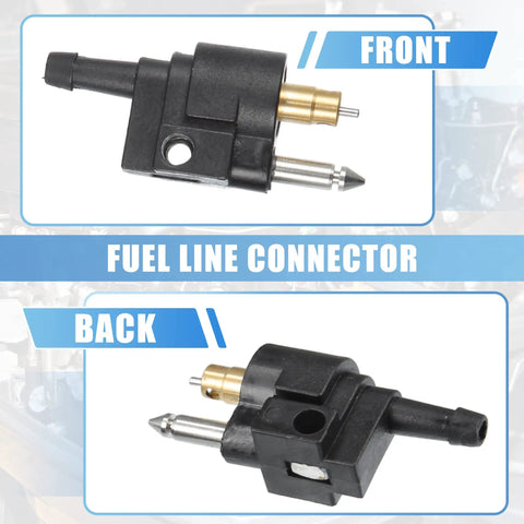 Three Piece Marine Boat Fuel Line Connector Fittings Set With 8mm Male And Female Quick Connects For Yamaha Outboard Fuel Tank Hose