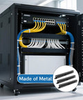 10 Pack 19 Inch Cable Management Panels With Covers And Screws For 1U 24 Slot Rack Mounts in server cabinet