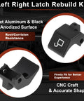 Mazda Miata Soft Top Roof Latch Lock Rebuild Kit 1990-2005 1.8L L4 Convertible Aluminum Black Anodized Clamps