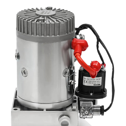 Straight Up Heavy Duty 12V Hydraulic Power Unit With 4 Quart Tank Single Acting Electric Pump For Dump Trailers And Car Lifting Plug And Play Remote Setup For Fast Diy Builds