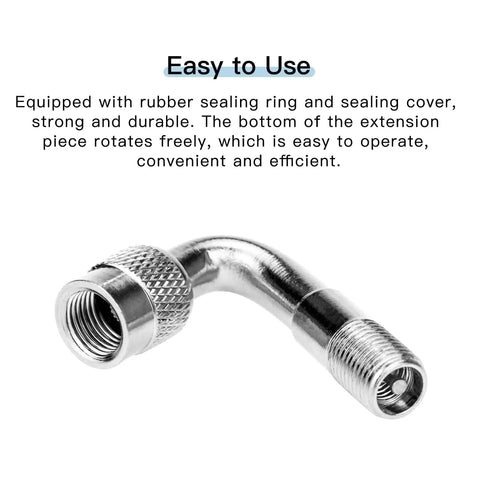 Six Pack Valve Stem Extenders With 45 Degree 90 Degree And 135 Degree Angles For Schrader Tires Compatible With Dual Wheels