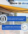 Heavy Duty Outdoor Awning Worm Gear Universal Aluminum Crank Handle Kit for Retractable Awnings on balcony with product features