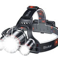 Rechargeable LED Headlamp Beast Bright With Three Light Modes, Wide Beam, Tough As Nails Build, Adjustable Strap