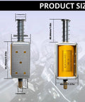 Push Pull Solenoid 35mm Stroke DC 24V Linear Actuator With Wired Plug for CNC Machines size chart