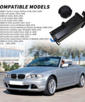 BMW Drop-In Engine Coolant Overflow Recovery Reservoir Tank With Sensor and Cap, compatible with 2001-2006 X3, X5, 3 Series.