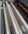 Fully Automatic Wire Mesh Welding Machine For Reinforcing Wire Cloth showing welded mesh production with adjustable spacing.
