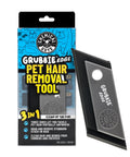 Grubbie Edge Pet Hair Removal Tool For Car Interiors And Home Use Reusable Lint Remover With Dual Edge Design in packaging