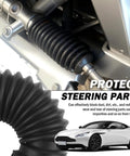 Installed Two Pack Extended Tie Rod Inner Boot Kit With Expander Tool And Cable Ties, Dustproof Rack And Pinion Boot