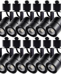 10W LED Track Lighting Heads 12 Pack Cool White 4000K Dimmable Ultra Bright 900 Lumens Each H Type CRI 90 Plus 24 Degree Beam