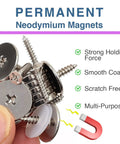 2 Sets Cabinet Magnetic Snaps For Drawers And Doors with screws, showing strong hold and smooth finish, durable iron housing.