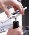 Using 2 Pack M12 X 1.75 Hand Tap Set, Right Hand HSS Threading Milling Tap Tool For Metal Projects in workshop setting.