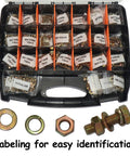 Beefy 1008 Piece Metric Bolt And Nut Set With Heavy Duty Grade 8.8 M4 M5 M6 M8 Bolts And Nuts Assortment Kit in labeled box