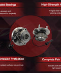 Rear Wheel Hub Bearing Assembly Set Of 2 Model 512440 For Chevy Equinox And GMC Terrain With ABS 2010 2017 Corrosion Protection
