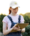 Woman wearing My Favorite Granddaughter Gave Me This Cool White Men Adjustable Cap Hat With Washed Cotton Look