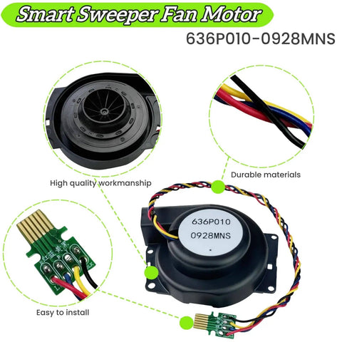 Upgrade Vacuum Motor And Ventilation Fan Replacement For iRobot Roomba I1 Through I9 And J8 J9 Series Smart Sweeper Fan Module Replacement Accessories Easy Install Durable Engine Fan For Cleaner Performance