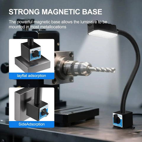 Insane Bright 20W Magnetic Work Light Packing 2000 Lumens with strong magnetic base for easy mounting on metal surfaces.
