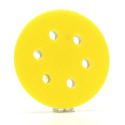 Close-up of Foam Backing Sanding Disc Pad Kit For 3 Inch Discs With Five Adapters No Fuss Disc Changes Vacuum Sanding Automotive.