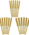 18Pcs Titanium Plated Chainsaw Sharpening Bits Set For Chainsaw Chains Includes 5/32 Inch X6, 3/16 Inch X6, 7/32 Inch X6