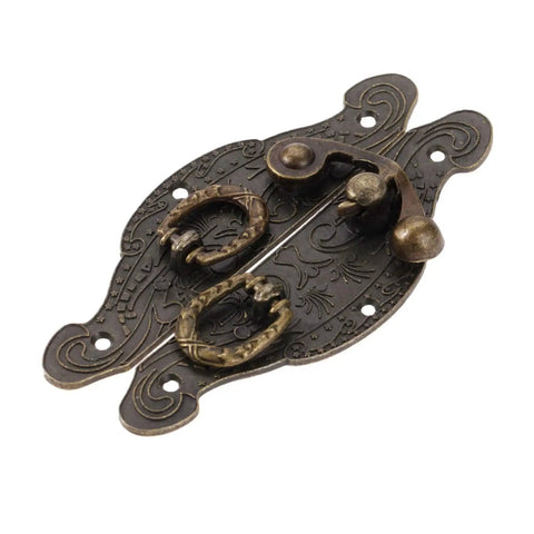Vintage Box Hasp Lock Toggle Latch For Wooden Boxes Jewelry Boxes And Chests Heavy Duty Zinc Alloy Hardware 90x50mm