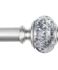 Top Notch Silver Curtain Rod Finials Replacement Ends For Drapery Rods That Fit One And Seven Eighths Inch Durable Metal Construction With A Sleek Translucent Finish To Elevate Your Window Decor And Give Your Space A Modern Casual Vibe. silver metal finial for 1-7/8 inch curtain rod, translucent finish