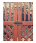 Heavy Duty Slide Bolt Gate Latch For Wood Doors Rock Solid Sliding Bar Bolts Pro Grade Steel Barrel Lock on wooden gate