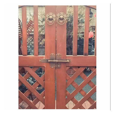 Heavy Duty Slide Bolt Gate Latch For Wood Doors Rock Solid Sliding Bar Bolts Pro Grade Steel Barrel Lock on wooden gate