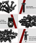 Polaris Ranger RZR Body Panel Screw Kit Replacement with M6 Torx Screws, U Type Flat Nuts, Plastic Rivets for UTV ATV 2014-2025