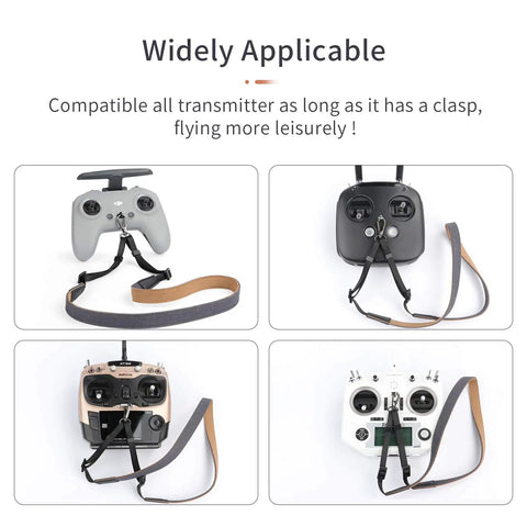 Image of Go To Lanyard Strap For DJI FPV Avata Phantom 4 Pro Drones And RC Transmitters attached to various controllers.