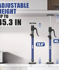 Third Hand Tool Adjustable Steel Support System with 154 lb Capacity shown extending from 23.6 to 45.3 inches.