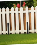 Heavy Duty Metal Fence Post Repair Anchors 2 Pack Ground Spikes for stabilizing tilted or broken wood fences quick install use