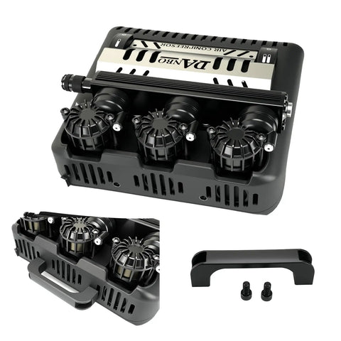 Danboniu 12V Portable Air Compressor With Three Cylinder Motor, High Power DC Pump For Fast Tire Inflation, Heavy Duty On Board Tool For Cars And Trucks, Perfect For Off Road Adventures And Emergency Use