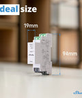Heavy Duty Three Phase Smart Energy Meter With Wifi And Lan Access For Residential And Commercial Circuit Monitoring, 19mm x 94mm size.